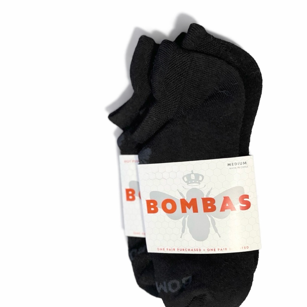 Bombas Women’s Black Ankle Socks SET NWT Size 8-10.5 Medium